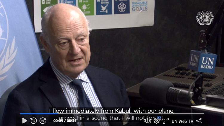 De Mistura : Une solution qui soit juste et conforme aux résolutions de l’ONU n’est pas une mince affaire