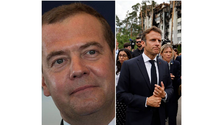 Hard attack of Medvedev against France president Macron